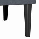 vidaXL Chesterfield Pad Sötétszürke 112 x 65,5 x 75 cm Bársony