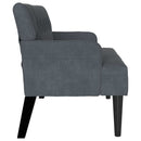 vidaXL Chesterfield Pad Sötétszürke 112 x 65,5 x 75 cm Bársony