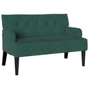 vidaXL Chesterfield Pad Sötétzöld 112 x 65,5 x 75 cm Bársony