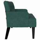 vidaXL Chesterfield Pad Sötétzöld 112 x 65,5 x 75 cm Bársony