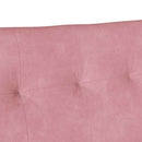 vidaXL Chesterfield Pad Rózsaszín 112 x 65,5 x 75 cm Bársony