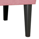 vidaXL Chesterfield Pad Rózsaszín 112 x 65,5 x 75 cm Bársony