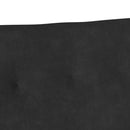 vidaXL Chesterfield Pad Fekete 112 x 65,5 x 75 cm Bársony