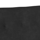 vidaXL Chesterfield Pad Fekete 112 x 65,5 x 75 cm Bársony