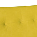 vidaXL Chesterfield Pad Sárga 112 x 65,5 x 75 cm Bársony