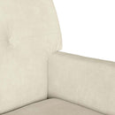vidaXL Chesterfield Pad Krém 112 x 65,5 x 75 cm Bársony