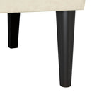 vidaXL Chesterfield Pad Krém 112 x 65,5 x 75 cm Bársony