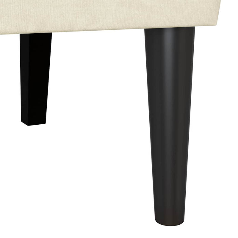 vidaXL Chesterfield Pad Krém 112 x 65,5 x 75 cm Bársony