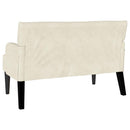vidaXL Chesterfield Pad Krém 112 x 65,5 x 75 cm Bársony