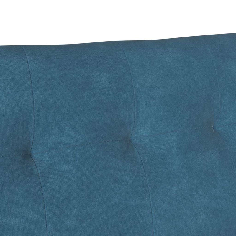 vidaXL Chesterfield Pad Kék 112 x 65,5 x 75 cm Bársony