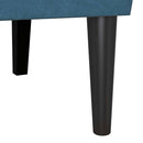 vidaXL Chesterfield Pad Kék 112 x 65,5 x 75 cm Bársony