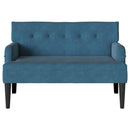 vidaXL Chesterfield Pad Kék 112 x 65,5 x 75 cm Bársony