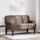 vidaXL Chesterfield Pad Barna 119,5 x 64,5 x 75 cm Műbőr