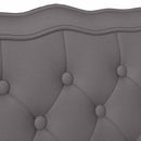 vidaXL Chesterfield Pad Szürke 119.5 x 64.5 x 75 cm Műbőr