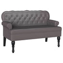 vidaXL Chesterfield Pad Szürke 119.5 x 64.5 x 75 cm Műbőr