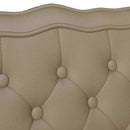 vidaXL Chesterfield Pad Cappuccino 119.5 x 64.5 x 75 cm Műbőr