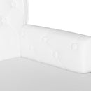 vidaXL Chesterfield Pad Fehér 119.5 x 64.5 x 75 cm Műbőr