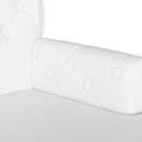 vidaXL Chesterfield Pad Fehér 119,5 x 64,5 x 75 cm Műbőr