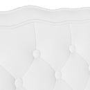 vidaXL Chesterfield Pad Fehér 119.5 x 64.5 x 75 cm Műbőr