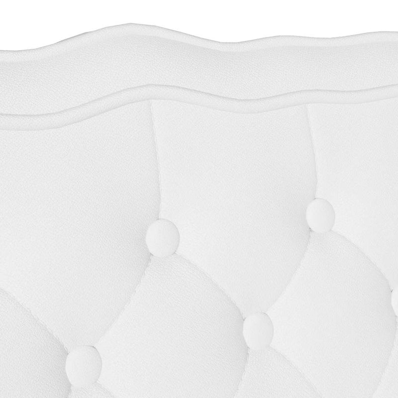 vidaXL Chesterfield Pad Fehér 119.5 x 64.5 x 75 cm Műbőr