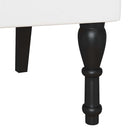 vidaXL Chesterfield Pad Fehér 119.5 x 64.5 x 75 cm Műbőr