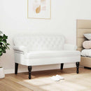 vidaXL Chesterfield Pad Fehér 119,5 x 64,5 x 75 cm Műbőr