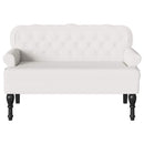 vidaXL Chesterfield Pad Fehér 119,5 x 64,5 x 75 cm Műbőr