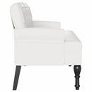 vidaXL Chesterfield Pad Fehér 119,5 x 64,5 x 75 cm Műbőr