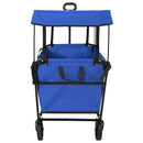 vidaXL Összecsukható Kézi Kocsi Fekete 105 x 56,5 x 116 cm