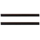 vidaXL Öntapadó ajtó kefe tömítések 2 pcs Barna 100 cm