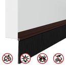 vidaXL Öntapadó ajtó kefe tömítések 2 pcs Barna 100 cm