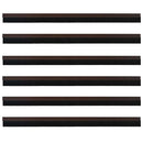 vidaXL Öntapadó ajtó kefe tömítések 6 pcs Barna 100 cm