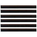 vidaXL Öntapadó ajtó kefe tömítések 6 pcs Barna 100 cm