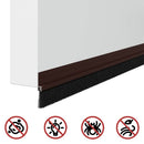 vidaXL Öntapadó ajtó kefe tömítések 6 pcs Barna 100 cm