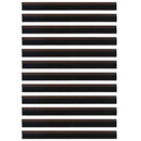 vidaXL Öntapadó ajtó kefe tömítések 12 pcs Barna 100 cm