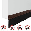 vidaXL Öntapadó ajtó kefe tömítések 12 pcs Barna 100 cm