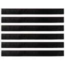 vidaXL Öntapadó ajtó kefe tömítések 6 pcs Barna 100 cm