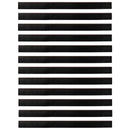 vidaXL Öntapadó ajtó kefe tömítések 12 pcs Barna 100 cm