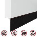 vidaXL Öntapadó ajtó kefe tömítések 12 pcs Barna 100 cm