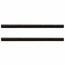 vidaXL Csavaros Ajtó Kefe Zár 2 pcs Barna 100 cm Alumínium ötvözet