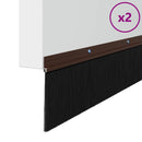vidaXL Csavaros Ajtó Kefe Zár 2 pcs Barna 100 cm Alumínium ötvözet
