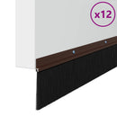 vidaXL Csavaros Ajtó Kefe Zár 12 pcs Barna 100 cm Alumínium ötvözet