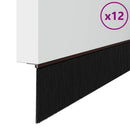 vidaXL Csavaros Ajtó Kefe Zár 12 pcs Barna 100 cm Alumínium ötvözet