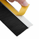 vidaXL Öntapadó ajtó kefe tömítések 12 pcs Ezüst 100 cm