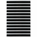 vidaXL Öntapadó ajtó kefe tömítések 12 pcs Ezüst 100 cm