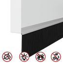 vidaXL Öntapadó ajtó kefe tömítések 12 pcs Ezüst 100 cm