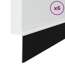 vidaXL Öntapadó ajtó kefe tömítések 6 pcs Fehér 100 cm