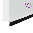 vidaXL Öntapadó ajtó kefe tömítések 12 pcs Fehér 100 cm