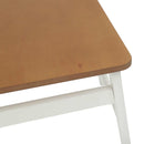 vidaXL Étkezőszék 2 pcs Fehér és Természetes 43 x 44,5 x 77 cm