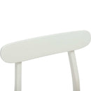 vidaXL Étkezőszék 2 pcs Fehér és Természetes 43 x 44,5 x 77 cm